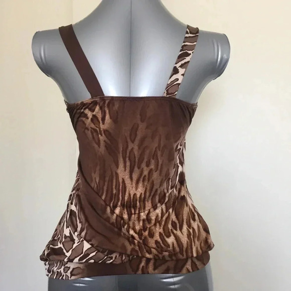 3/$15 Animal print leopard print loose casual tank top size small - Picture 3 of 15